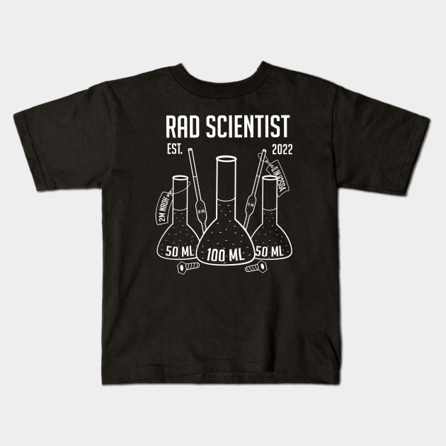 Cool Scientist Funny Laboratory Technician Saying Kids T-Shirt by Andrew Collins